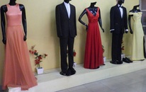 Some of the clothes made in-store